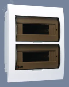 Корпус встраиваемый ЩРВ-П-24 35х30х10 24мод. IP41 пластик. 31006DEK DEKraft