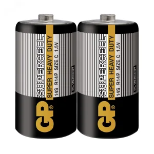 Батарейка солевая Super & Greencell & PowerPlus -2 шт. в пленке 2690 GP Batteries