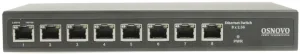 Коммутатор 2.5G Ethernet OSNOVO SW-8D-1 Коммутатор 2.5G Ethernet на 8 RJ45 портов. Порты: 8 x 2.5G (10/100/1000/2500Base-TX). Auto MDI/MDIX. Встроенная грозозащита 3кВ. В комплекте БП DC12V(2A). Размеры (ШхВхГ): 223x28x113мм. OSNOVO