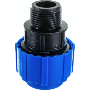 Муфта компресс ПЭ Дн25х3/4" НР Ру16 ТПК-АКВА 50030025 ТПК-АКВА