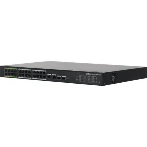 Коммутатор Dahua DH-LR2226-24ET-360, 24×100 Мбит/с + 2×1 Гбит/с + 2×1 Гбит/с Combo, управляемый Dahua