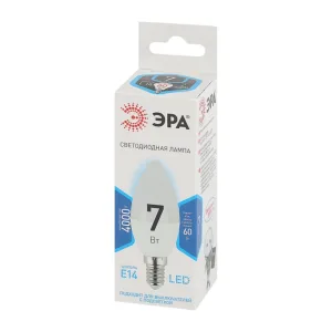 Лампа светодиодная ЭРА Б0020539 свеча LED smd B35-7w-840-E14 Эра