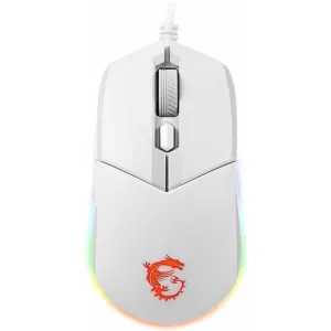 Мышь проводная MSI Clutch GM11 белый, 5000 dpi, USB, кнопки - 6 MSI