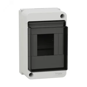 Бокс навесной ОП City9 Box XS 4мод. с прозр. дверцей SE EZ9EAB104 Systeme Electric