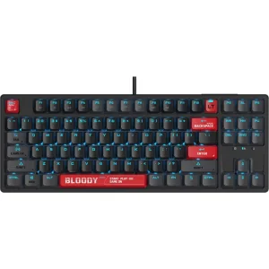 Клавиатура проводная A4Tech Bloody AT87 Proxy Boom USB бежевый/красный A4Tech