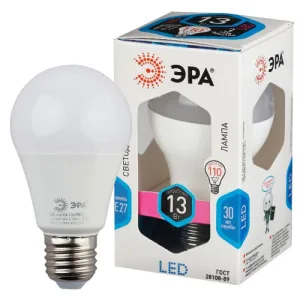 Лампа светодиодная ЭРА LED smd A60-13W-840-E27 Эра
