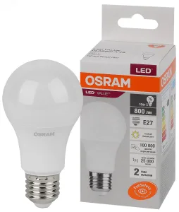 Лампа светодиодная LED Value LVCLA75 10SW/830 10Вт грушевидная матовая E27 230В 10х1 RU OSRAM 4058075578821 LEDVANCE