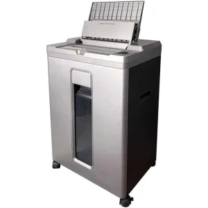 Шредер Office Kit SA200 (1,9х10) серый/черный с автоподачей (секр.P-5) фрагменты 200лист. 23лтр. пл.карты Office Kit