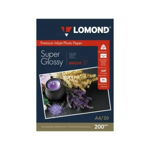 Фотобумага Lomond 1101112 A4/200г/м2/20л./белый высокоглянцевое для струйной печати Lomond