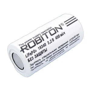 Аккумулятор 16х34мм  16340 450мАч Robiton