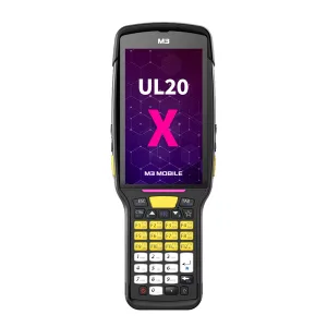 Терминал сбора данных M3 Mobile UL20X Android 10, GMS, FHD, LTE(4G), WiFi, SE5800 ER Imager Scanner, Rear Camera, BT, GPS, NFC(HF), 4G/64G, 35 Functional Keypad, Standard Battery, Bullet Proof Film, Hand Strap included M3 Mobile