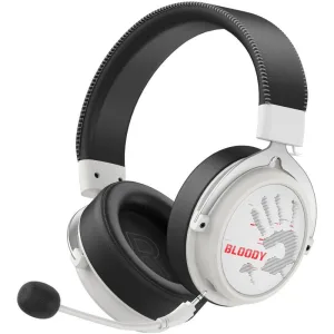 Гарнитура Bloody MR590 Sports Red белый/чёрный, беспроводная + проводная, Bluetooth, до 35 ч A4Tech