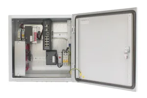 Уличный управляемый коммутатор OSNOVO OS-44TB1(SW-80804/ILS(port 90W)) Уличный управляемый (L2+) коммутатор на 12 портов с термостабилизацией OSNOVO