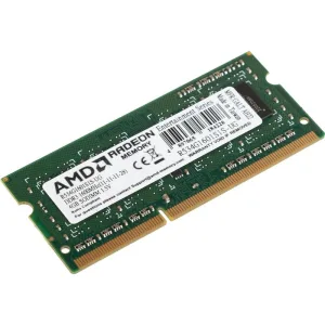 Оперативная память AMD Radeon R5, DDR3, 4GB (1x4GB), 1600MHz, CL11, SO-DIMM AMD