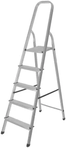 Лестница-стремянка FIT 65343 алюминиевая, 5 ступеней, вес 3,62 кг FIT