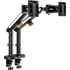 Кронштейн для мониторов Ultramounts UM727B черный 17"-32" макс.9кг крепление к столешнице поворот и наклон Ultramounts