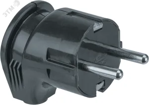 Вилка Navigator 61 363 NCA-PL04-16A-E-BL угловая с заземлением черная 20655 Navigator