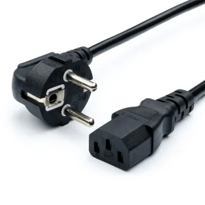Кабель питания GoPower евровилка CEE 7/7-C13 1.8м ПВХ 0.75мм черный (1/10/160) GoPower