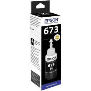 Чернила Epson 673 C13T673198 (аналог C13T67314A) черный 70мл для Epson L800/L810/L850/L1800 EPSON