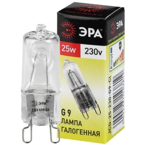 Лампа галогенная ЭРА G9-JCD-25-230V-Cl(100/1000/30000) Эра