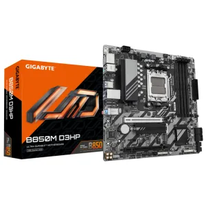 Материнская плата GIGABYTE B850M D3HP, AM5, AMD B850, 4xDDR5, 4xSATA, 2xM.2, 1xPCIe 5.0 x16, DisplayPort, HDMI, 1x1Gb LAN, 3x3.5 мм, 7.1, microATX Gigabyte