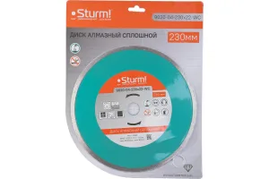Круг алмазный Sturm! 9020-04-230x22-WCвлажная резка непрерывный 230мм Sturm