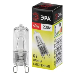 Лампа галогенная ЭРА G9-JCD-40-230V-Cl(100/1000/35000) Эра
