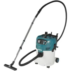 Строительный пылесос Makita VC3012L синий, 1200 Вт, уборка сухая/влажная, пылесборник мешок/контейнер, 30 л Makita
