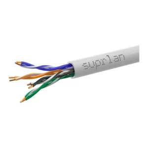 Кабель сетевой информационный Suprlan 01-0332-1, cat.5e U/UTP, 4 пары, 24AWG, PVC, внутренний, 100м, серый SUPRLAN