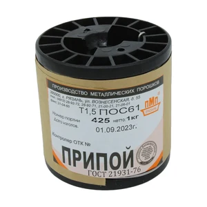 ПОС 61 Т. D=1.5мм 1кг. катушка ПМП