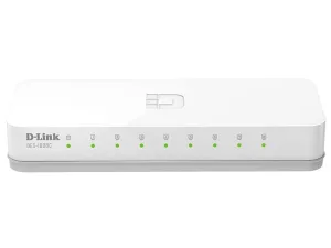 (Из ремонта) Коммутатор D-Link DES-1008C, 8×100 Мбит/с, неуправляемый [Cм.описание!] D-Link