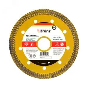 Диск алмазный отрезной ультратонкий 150x22,2x1,6x10 мм KR-90-0142 Kranz