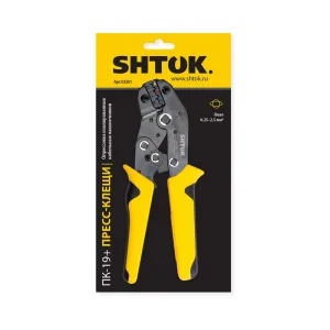 Пресс-клещи ПК-19+ матрица профиль овал 0.25-2.5кв.мм (03201) SHTOK 376184 SHTOK