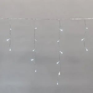Гирлянда светодиодная "Айсикл" (бахрома) 5х0.6м 112LED бел. 3.4Вт 230В IP44 эффект мерцания провод прозр. 255-525 NEON-NIGHT