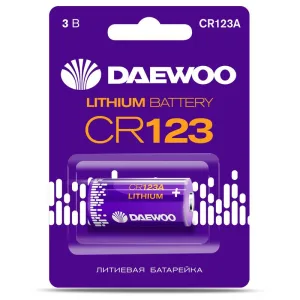 Элемент питания литиевый CR123 BL-1 5043299 Daewoo