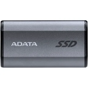 Внешний SSD ADATA Elite SE880, 1TB, USB 3.2 Gen 2x2 Type-C, R/W 2000/2000, серый ADATA