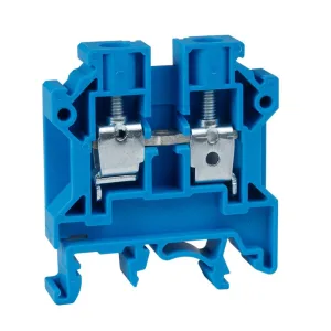 Клемма проходная винтовая OptiClip CTS-6-I-BU-41A-(0,5-6)-синий (100шт) 289776 КЭАЗ