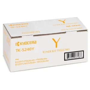 Картридж лазерный Kyocera TK-5240Y (1T02R7ANL0) желтый для P5026cdn/cdw, M5526cdn/cdw 3000 стр. Kyocera