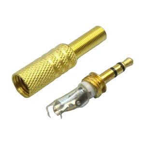 TRS 3.5 (mini plug) штекер металл gold 