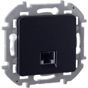 Розетка компьютерная СП Inspiria RJ45 кат.5E UTP IP20 антрацит IEK 673828 Legrand (группа IEK)