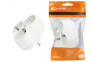 Блок на 3 гнезда 2П+З круглый 16А 250B SQ1806-0028 TDM ELECTRIC