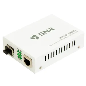 Медиаконвертер SNR 10/100/1000-Base-T/100/1000Base-FX с SFP-портом SNR
