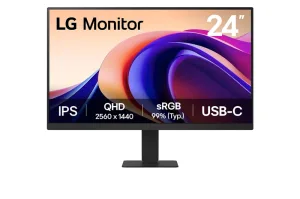 Монитор 23.8" LG UltraFine 24U631A-B черный IPS LED 5ms 16:9 HDMI матовая 1000:1 250cd 178гр/178гр 2560x1440 100Hz Quad 2K (1440p) USB 3.6кг LG