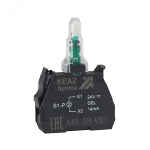 Блок световой OptiSignal D22 A45-SB-VB5 желтый 24 В AC/DC с защитой от наводок ZBVB5 362247 КЭАЗ