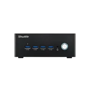 Мини ПК Shuttle NT10H, Intel Ultra5 125H, 2 x DDR5 SO-DIMM, no SSD, 120w PSU, VESA Shuttle