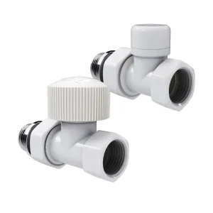 Набор термостатический прямой Royal Thermo Design 1/2"М30х1,5 (белый) Royal Thermo
