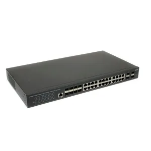 Коммутатор Gigabit Ethernet c 10G портами OSNOVO SW-32G4X-2L Управляемый L3 коммутатор Gigabit Ethernet на 16xGE RJ-45 + 8xGE Combo (RJ-45 + SFP) + 4x10G SFP+ Uplink. Порты: 16 x GE RJ-45 (10/100/1000 Base-T) +  8 x GE Combo Port (RJ-45 + SFP OSNOVO