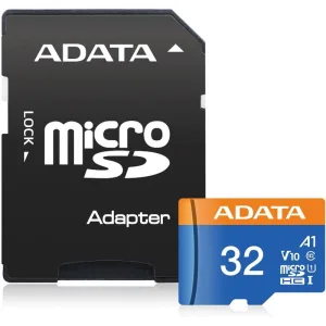 Флеш карта microSD 32Gb ADATA microSDHC Class 10 UHS-I A1 100/20 MB/s (SD адаптер) ADATA