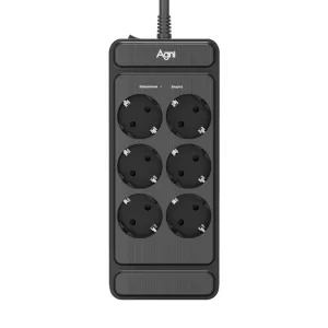 Сетевой фильтр AGNI плоский TP-FS6E-3m-black AGNI