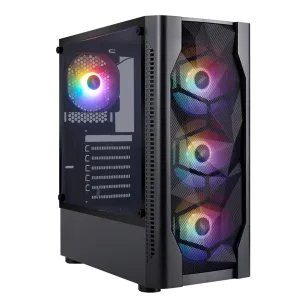 корпус 1STPLAYER DK D4 Black / ATX / 4x120mm FRGB fans / D4-BK-4F1 1STPLAYER